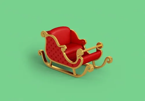 冬季极简主义3D可爱卡通圣诞节装饰元素