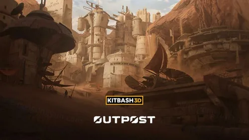 超大型3A级游戏偏远村镇孤零部落前哨基地防空洞建筑三维模型