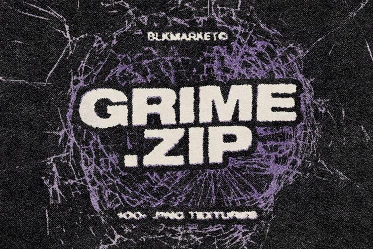 100+潮流做旧艺术设计肮脏污垢破损磨损垃圾纹理素材合辑 B