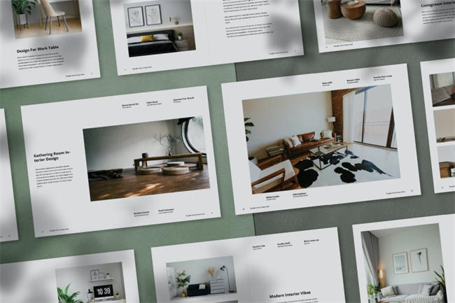 时尚高端简约清新摄影作品集品牌手册宣传册画册房地产楼书设计模板