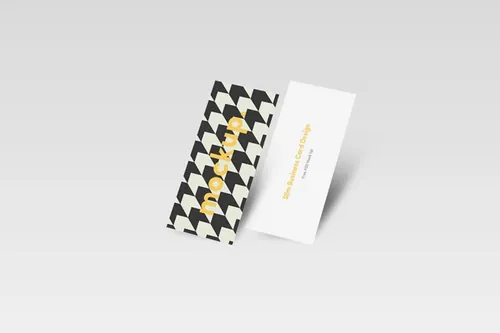 Slim Business Card Mock Up