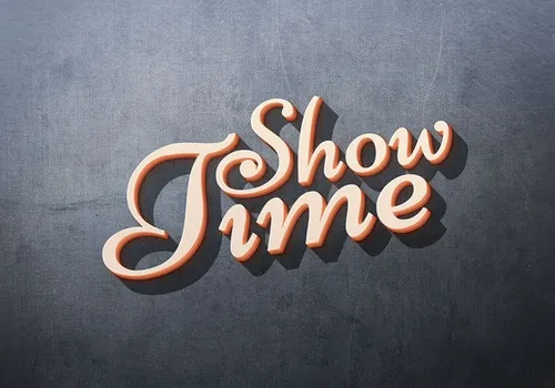 3D立体效果文字特效Showtime: 3D Text Effect