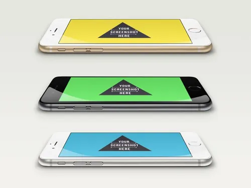 iPhone6实体模型PSD贴图模板iPhone 6 PSD Mockup Vol039