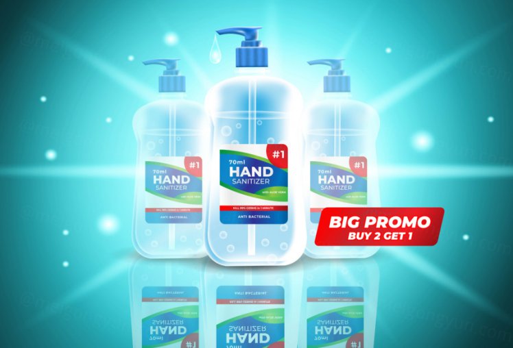 预防病毒传染疾病洗手液公益卫生宣传EPS矢量海报素材图片