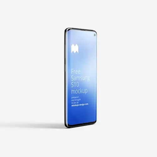 三星S10手机安卓APP设计提案样机PSD模板 Samsung Galaxy S10 mo