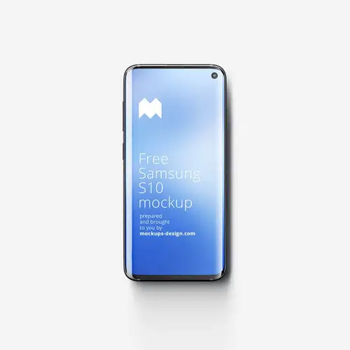 三星S10手机安卓APP设计提案样机PSD模板 Samsung Galaxy S10 mo
