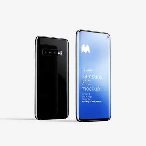 三星S10手机安卓APP设计提案样机PSD模板 Samsung Galaxy S10 mo