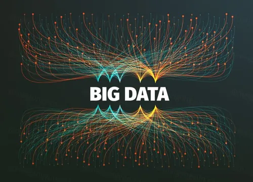 大数据背景矢量图信息流未来的技术big data background vector illustration529075177