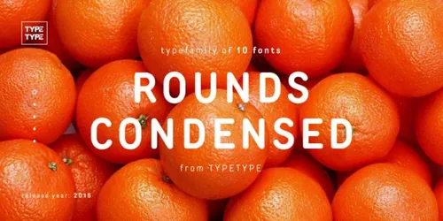 现代圆润几何无衬线英文字体家族 TT Rounds Condensed Font Family $120
