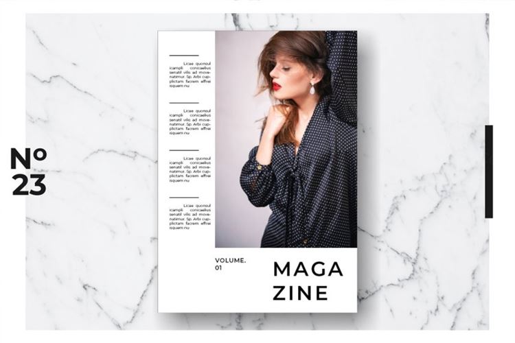 时尚生活方式摄影杂志图册设计模板 Magazine Template