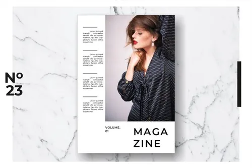 时尚生活方式摄影杂志图册设计模板 Magazine Template