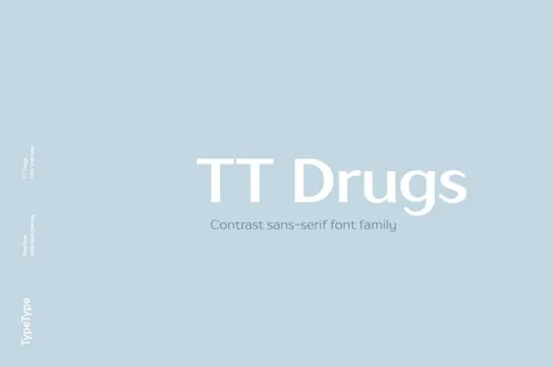 专为制药业化学品设计的英文字体家族 TypeType - TT Drugs Font Family