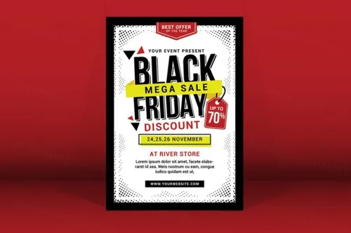 黑色星期五购物促销海报传单模板 elements-black-friday-sale-flyer-276TTR--1...