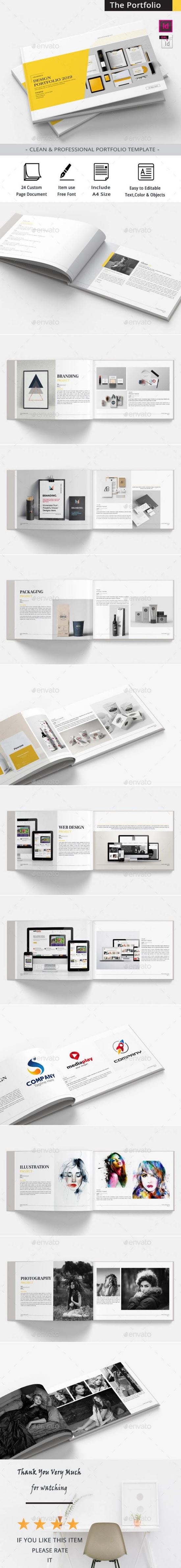 企业宣传册/产品组合品牌图册设计模板 The Portfolio 23789589