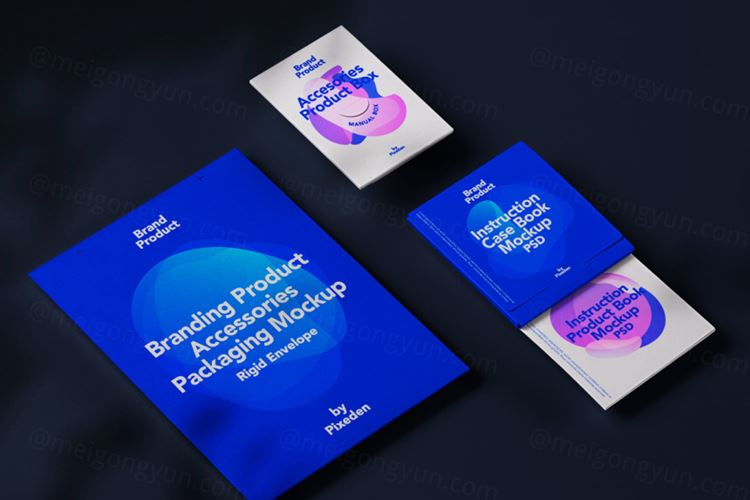 高质量A4纸封套品牌场景设计提案样机模板 Branding Psd Product Packaging Mockup