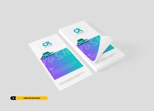 DL宣传单海报设计贴图展示样机PSD模板 Dl flyer mockup