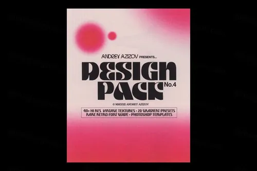 独立设计师Andrey Azizov复古做旧艺术渐变纹理图案