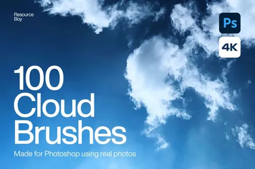 100款高清天空云彩白云PS笔刷素材 Cloud Photo