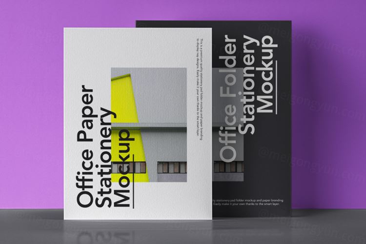 办公文具品牌VI提案贴图样机PSD模板 Office Psd Stationery Mockup Branding