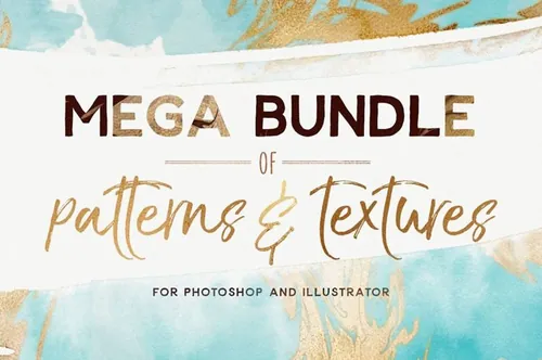创意图案纹理素材包Mega Bundle Patterns
