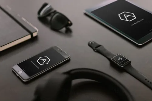 苹果实体模型PSD贴图模板3 Apple Mockups Vol027