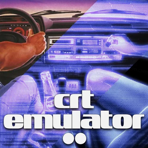 潮流复古仿旧艺术CRT电视机扫描故障效果PS动作素材 CRT