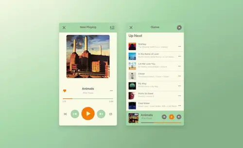 Music Player Daily UI #056 每日UI源文件分享 UI 素材