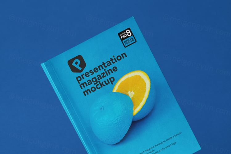 简约现代设计风格杂志样机 Psd Magazine Presentation Mockup 2