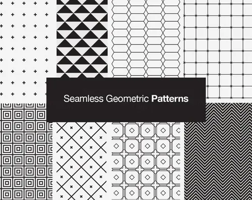 Seamless Geometric Vector Patterns无缝几何矢量图案