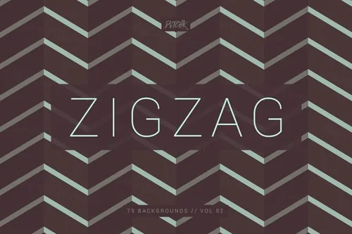 抽象线条图案背景纹理 ZigZag  Seamless Ab