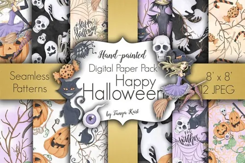 愉快的万圣节纸张包 Happy Halloween Pape