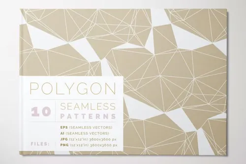 高质量多边形线条无缝拼接图案素材合辑 Polygon Pat