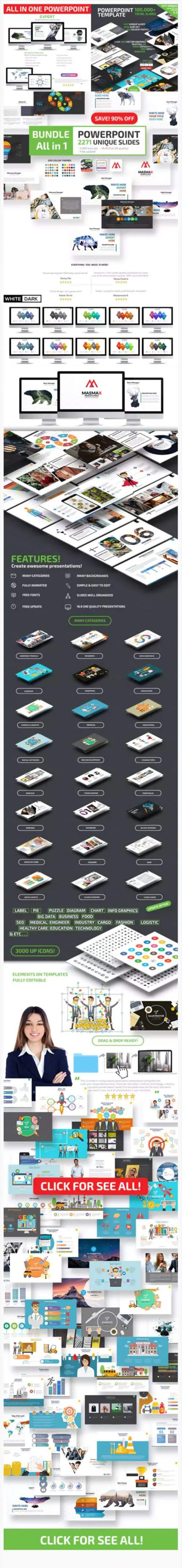 创意优雅PPT演示模板7graphicriver bundle