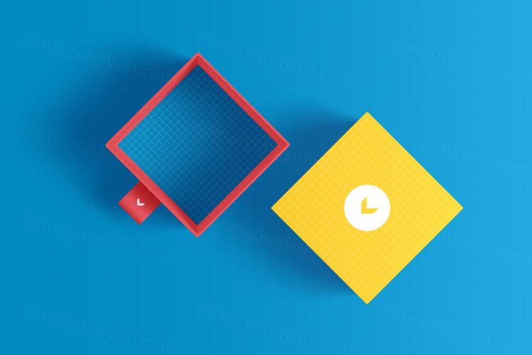 纸盒盒子包装品牌VI设计提案样机PSD模板 Box packaging mockup