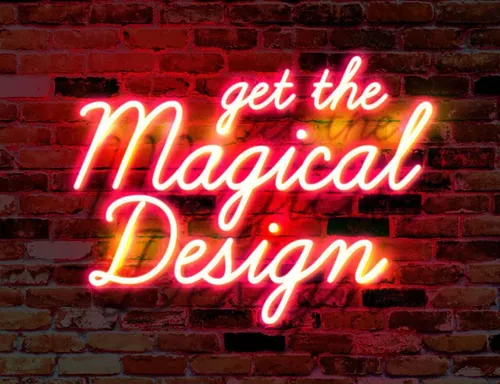 霓虹灯效果文字效果Wall Neon Glow Text E