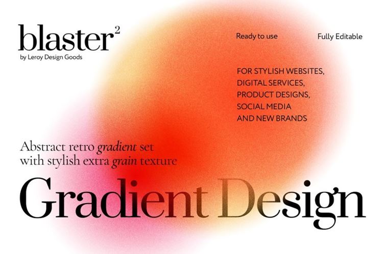 高分辨率抽象复古渐变背景纹理素材  LEROY - BLAS