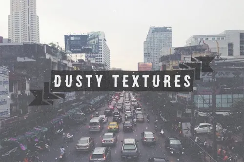 复古高分辨率尘土飞扬做旧褪色划痕效果叠加纹理素材 Dusty