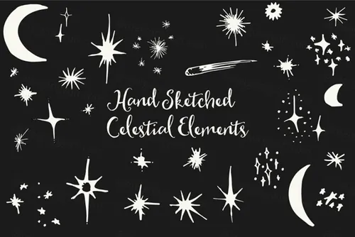 银河系图形设计素材包Galaxy-Design-Kit