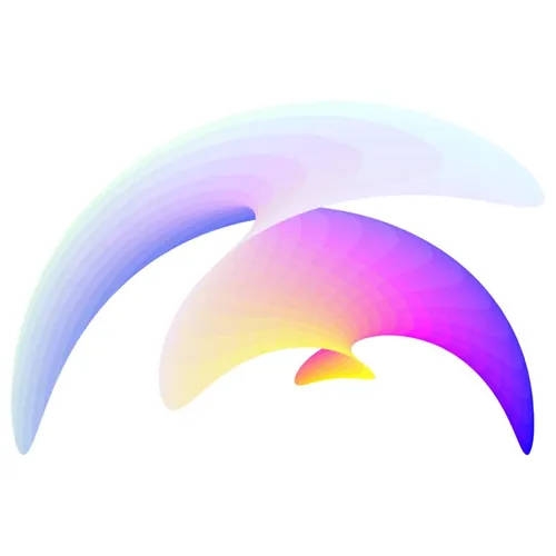 来自“Fabric”系列抽象不规则炫彩渐变矢量插画EPS素材