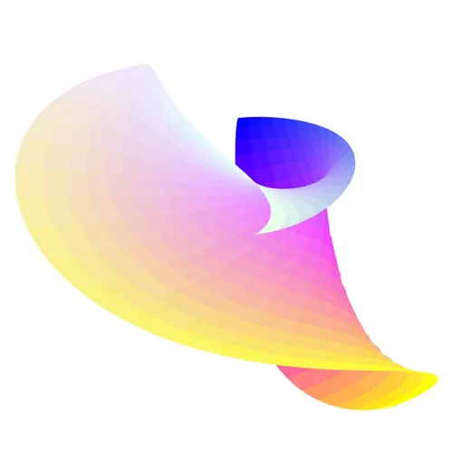 来自“Fabric”系列抽象不规则炫彩渐变矢量插画EPS素材