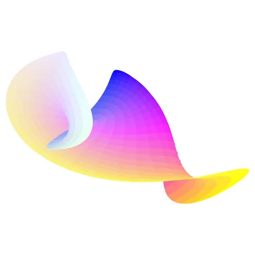 来自“Fabric”系列抽象不规则炫彩渐变矢量插画EPS素材