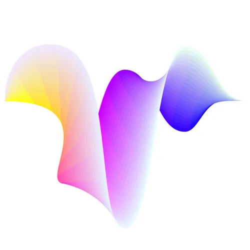 来自“Fabric”系列抽象不规则炫彩渐变矢量插画EPS素材