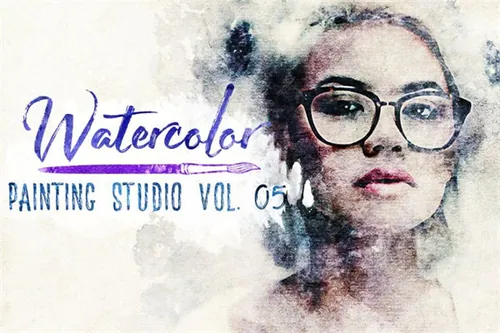 水彩绘画动作样式 Watercolor Painting Studio