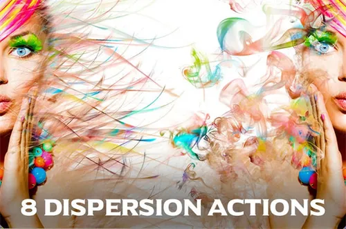 8种色散特效的PS动作下载 Dispersion Actions fo