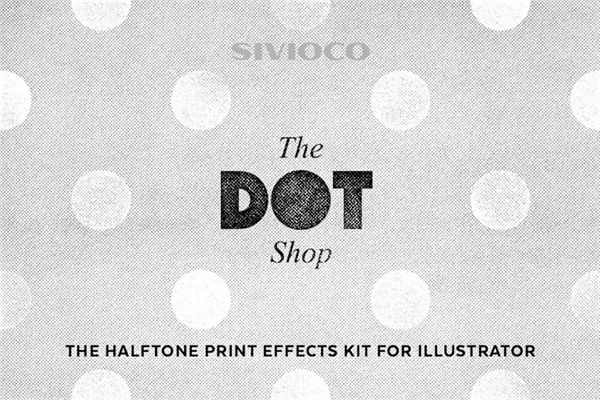 点效果的Ai动作 The Dot Shop Illustrator A