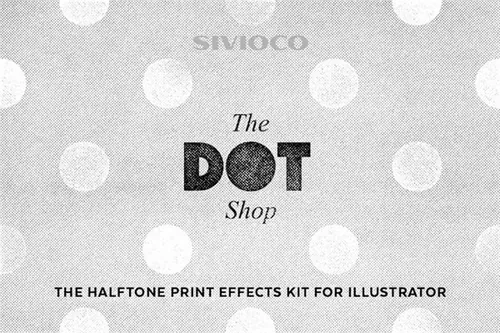 点效果的Ai动作 The Dot Shop Illustrator A