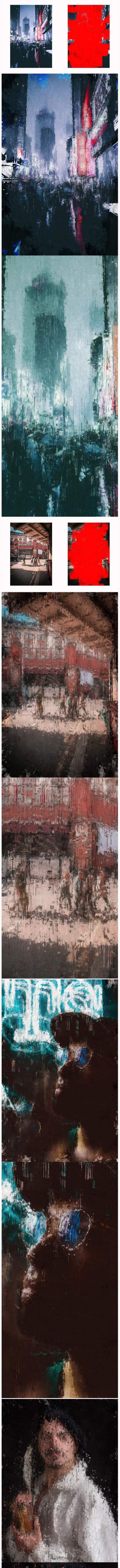 抽象艺术印象派绘画风格PSD动作素材gallery_photoshop_action