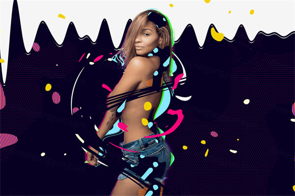 时尚动感的Splash Fx图形ps动作