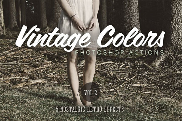 经典色彩的照片PS动作下载 Vintage Colors Action