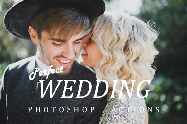 浪漫的婚礼照片PS动作 Photoshop wedding actio